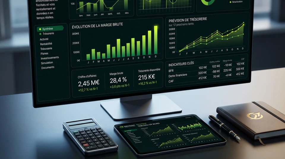 Scène de conseil financier dans un bureau moderne